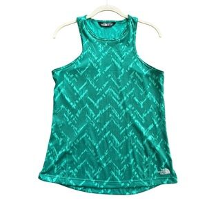 The North Face Green Flash Dry Tank Top Racer Back Active Athletic Workout Med